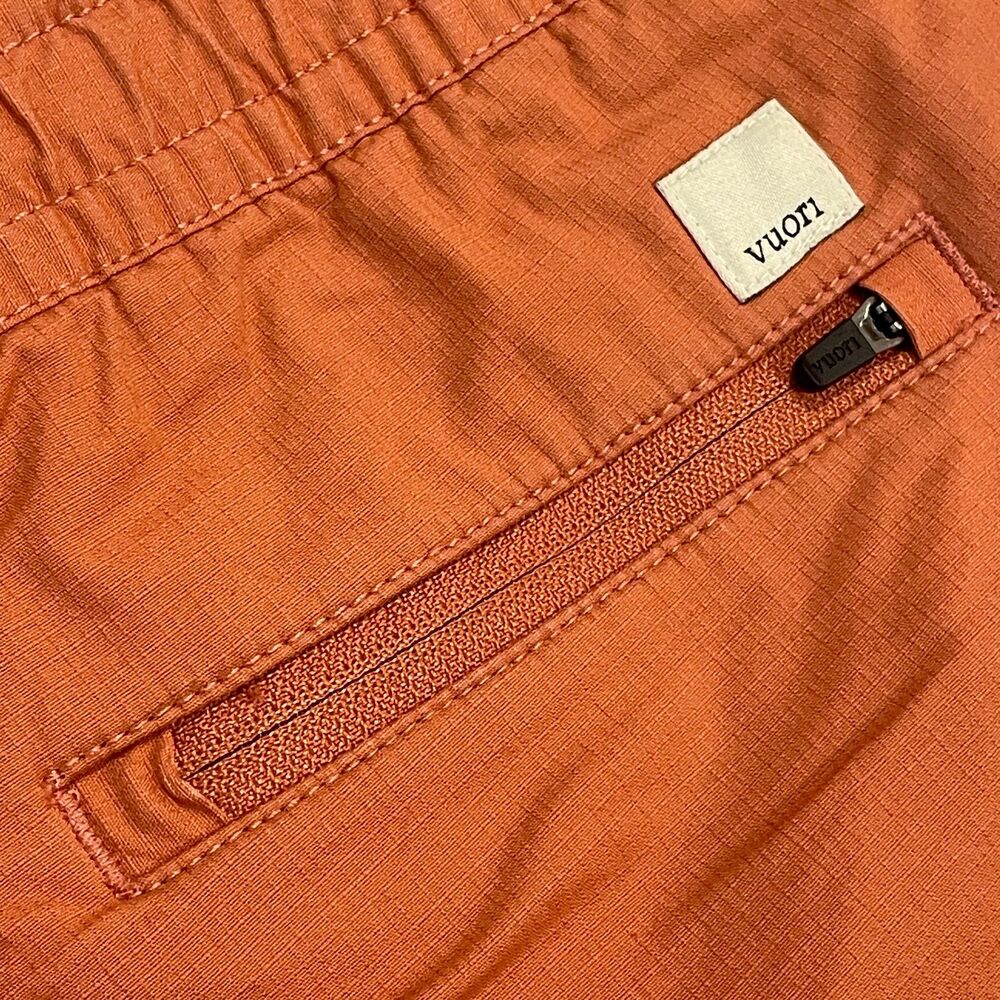 ~ VUORI Med Vintage Ripstop Short DuraTerra Rust Terracotta Womens Cut Off VW385 - Picture 6 of 16